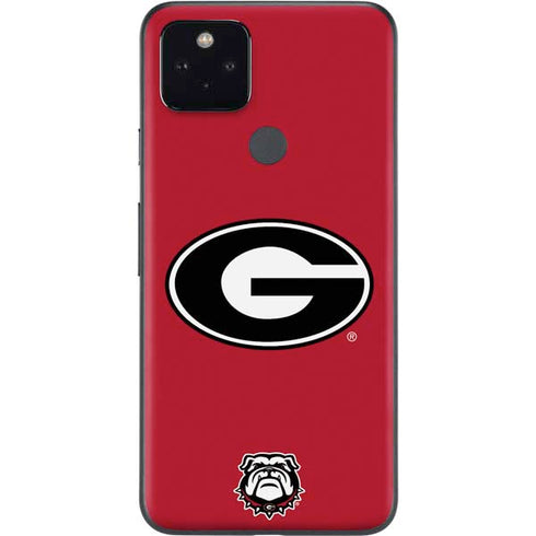 University of Georgia Logo Red Google Pixel 5a Skin